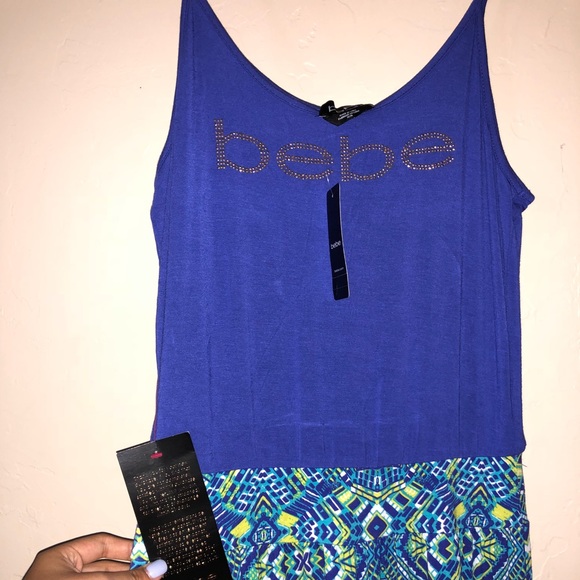 BeBe Flowy Dress! Handkerchief Tank Dress - Picture 4 of 6